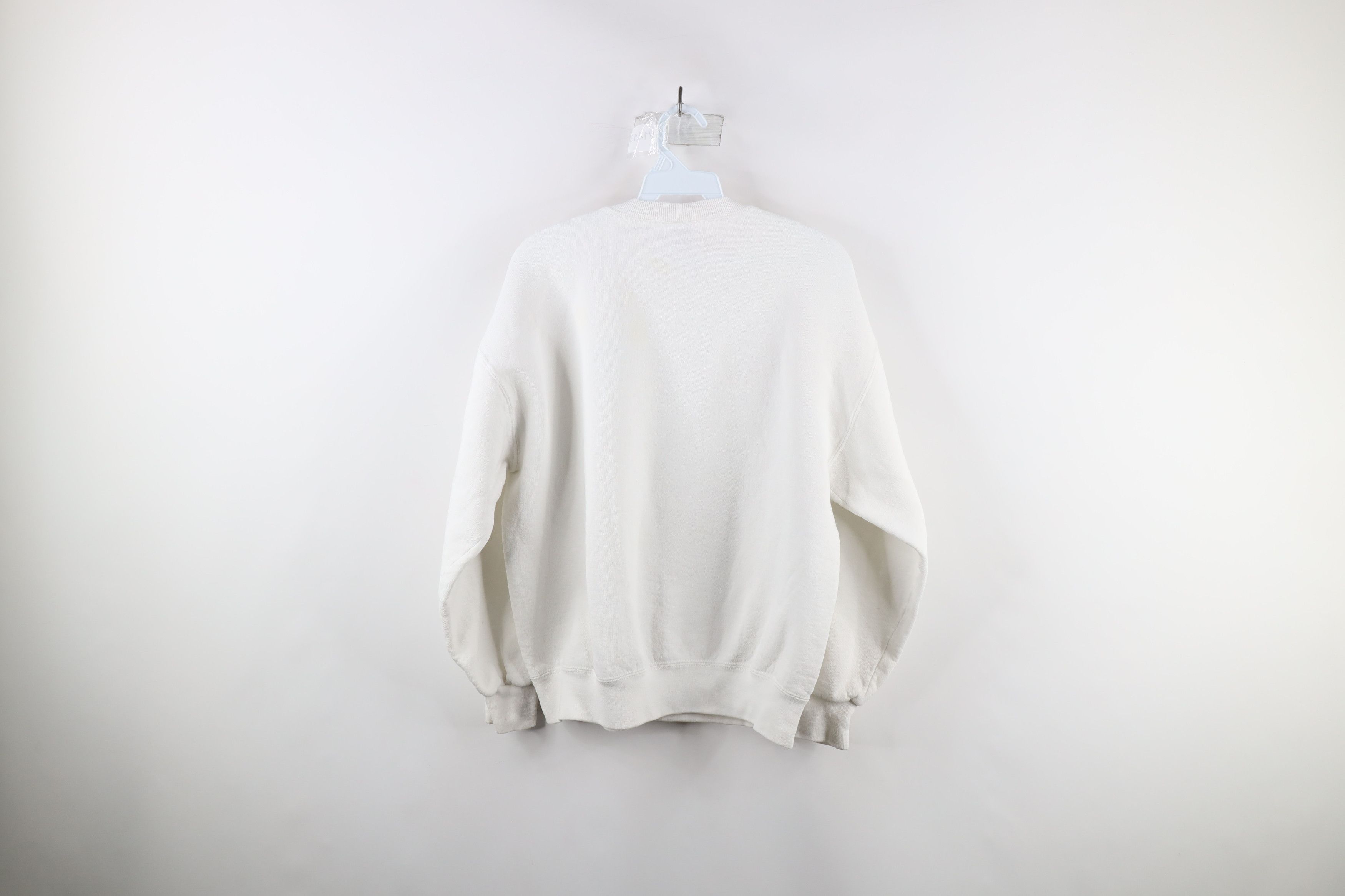 Russell Athletic × Vintage Vintage 90s Russell Athletic Crewneck Sweatshirt White USA Size ONE SIZE - 9 Thumbnail