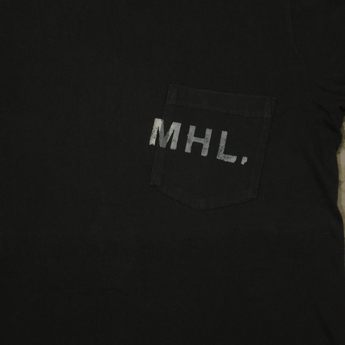 Margaret Howell MHL. Margaret Howell Japan Black Pocket Tee Boxy Fit Size L Size US L / EU 52-54 / 3 - 2 Thumbnail