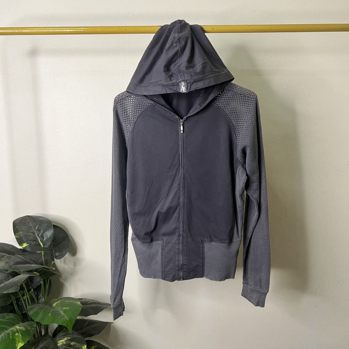 If Six Was Nine EUROPEAN CULTURE ROYAL DYE BONDAGE MESH NETTING ZIPER HOODIE Size US L / EU 52-54 / 3 - 5 Thumbnail