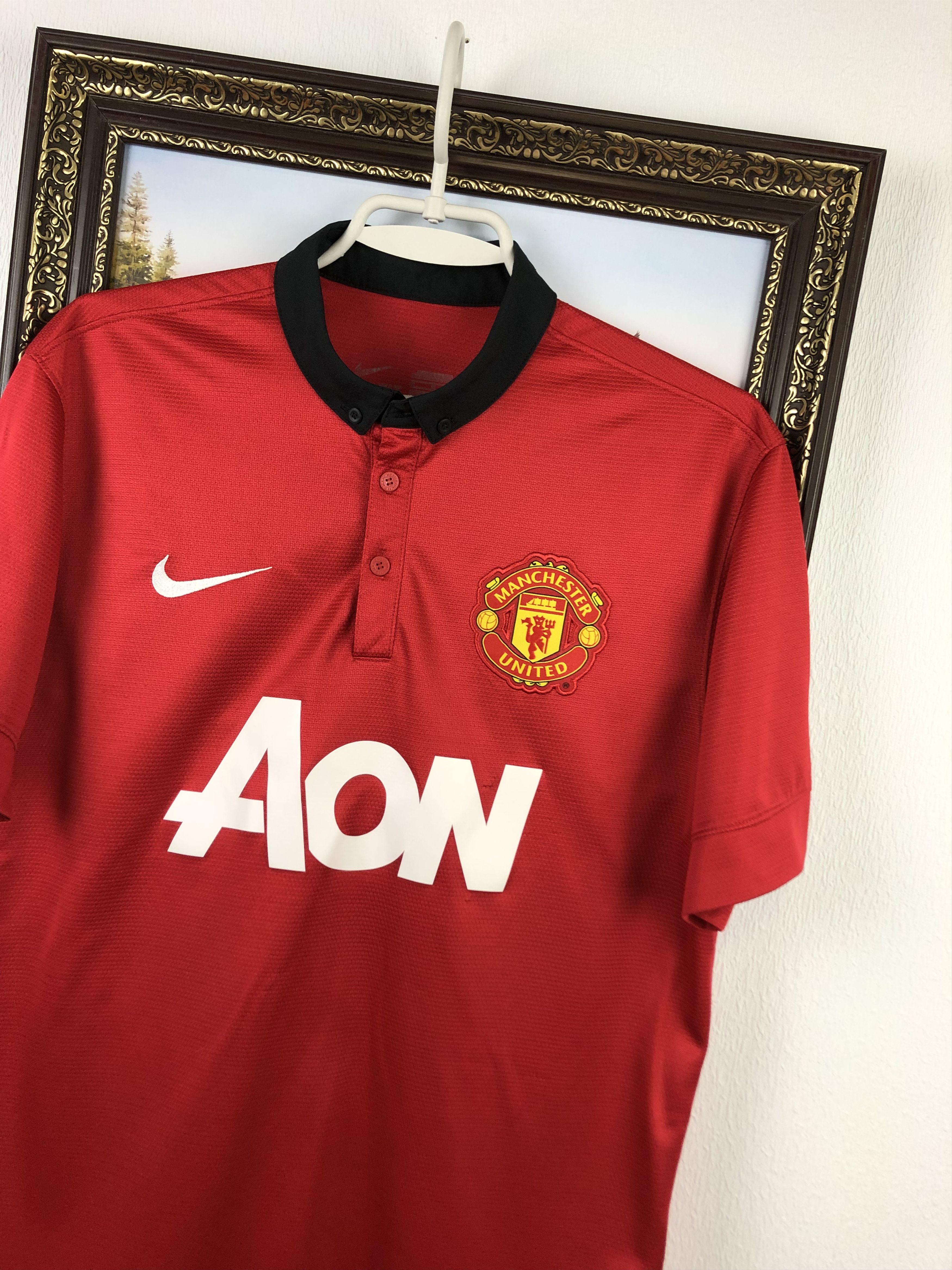 Nike Manchester United football shirt 2013 Soccer Nike Jersey Size US M / EU 48-50 / 2 - 4 Thumbnail