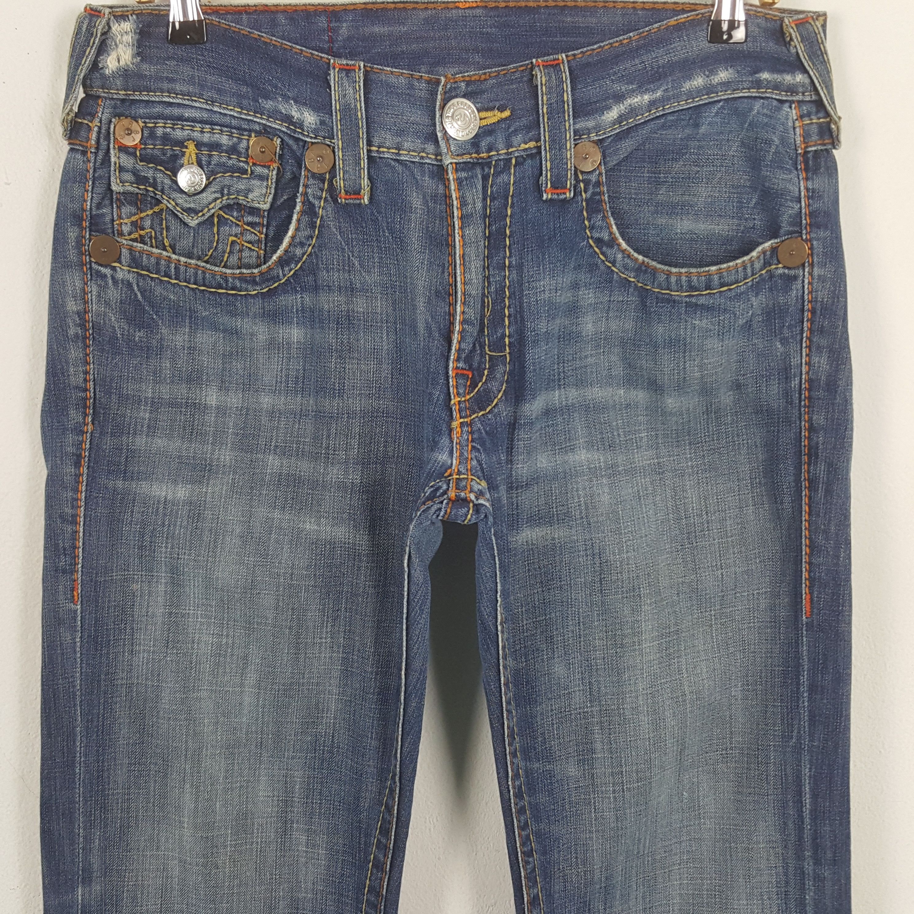 Other Vintage True Religion Billy Big T Denim Jeans Size US 33 - 2 Thumbnail