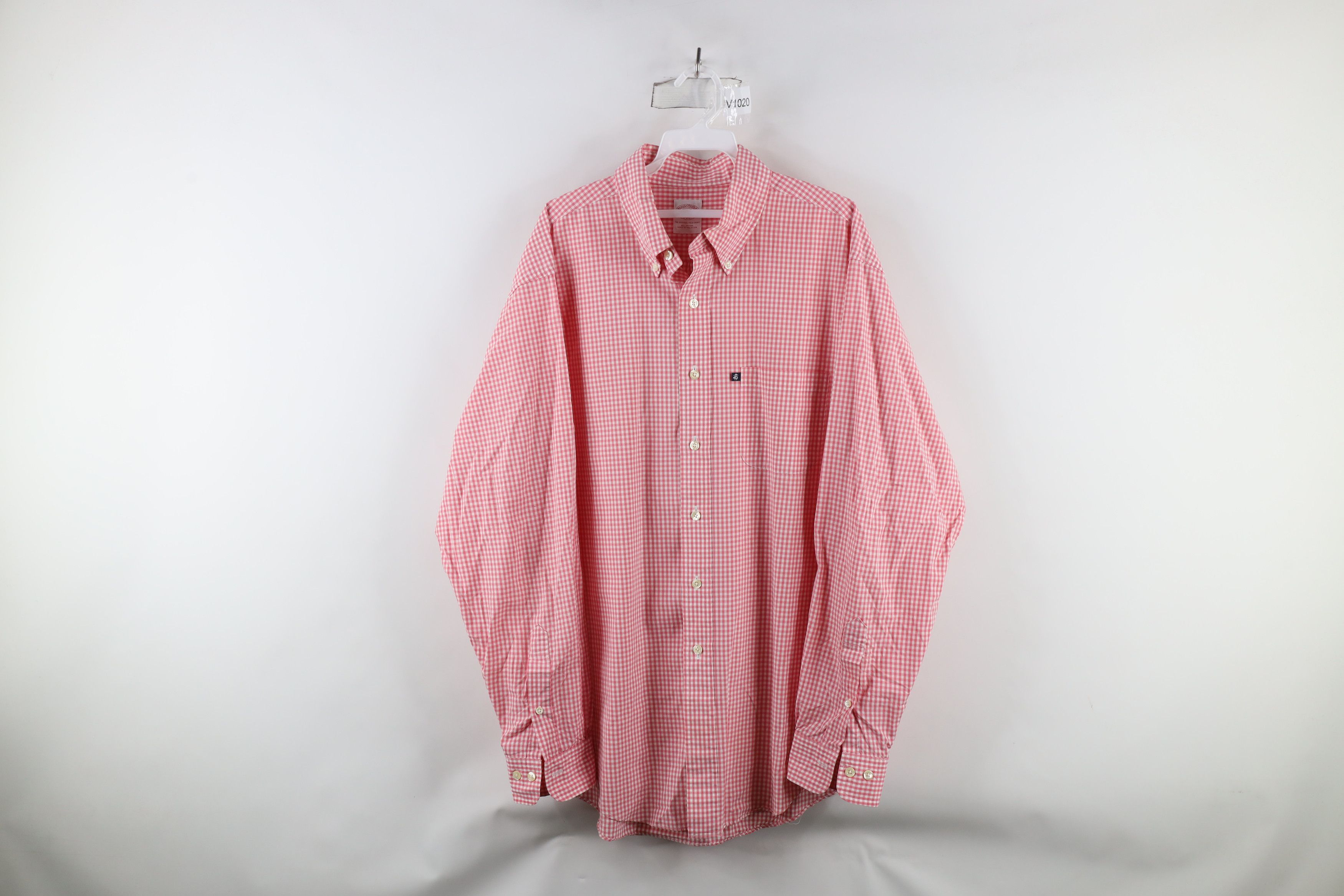 Brooks Brothers × Vintage Vintage Brooks Brothers Button Down Shirt Gingham Plaid Size US L / EU 52-54 / 3 - 1 Thumbnail