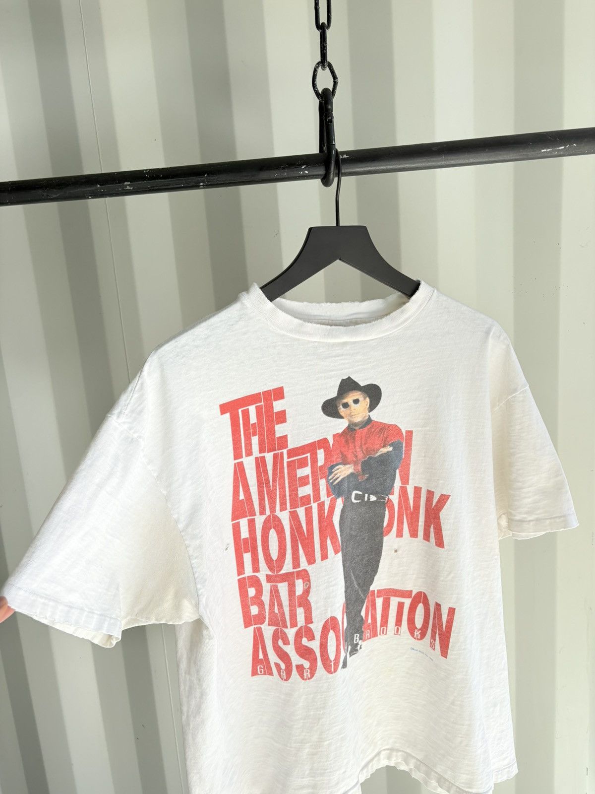 Band Tees Vintage Honky Tonk Thrashed Faded Distressed Shirt GRUNGE Size US XL / EU 56 / 4 - 2 Thumbnail