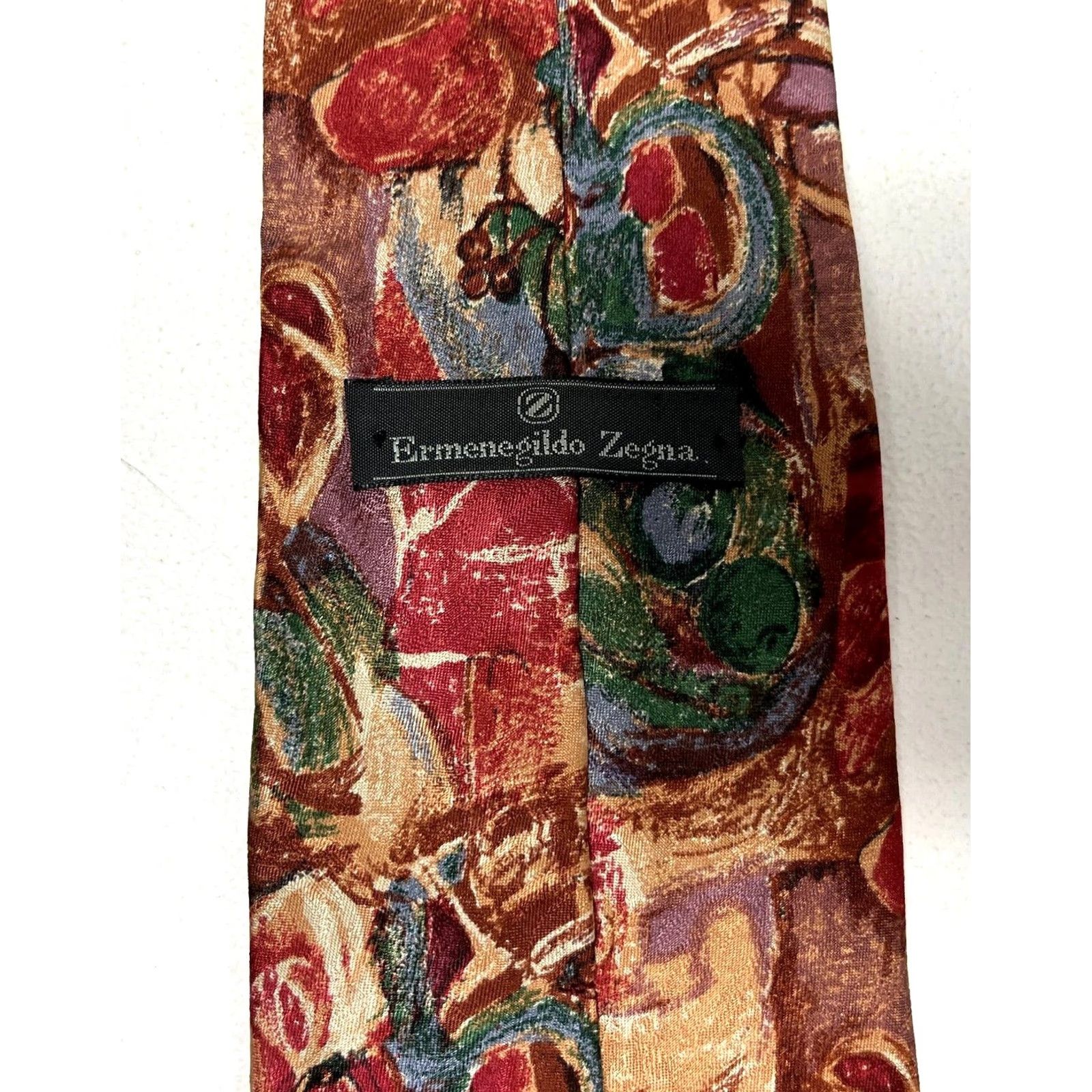 Ermenegildo Zegna VINTAGE Ermenegildo Zegna Luxury Silk Tie Abstract Made in Italy Size ONE SIZE - 6 Thumbnail