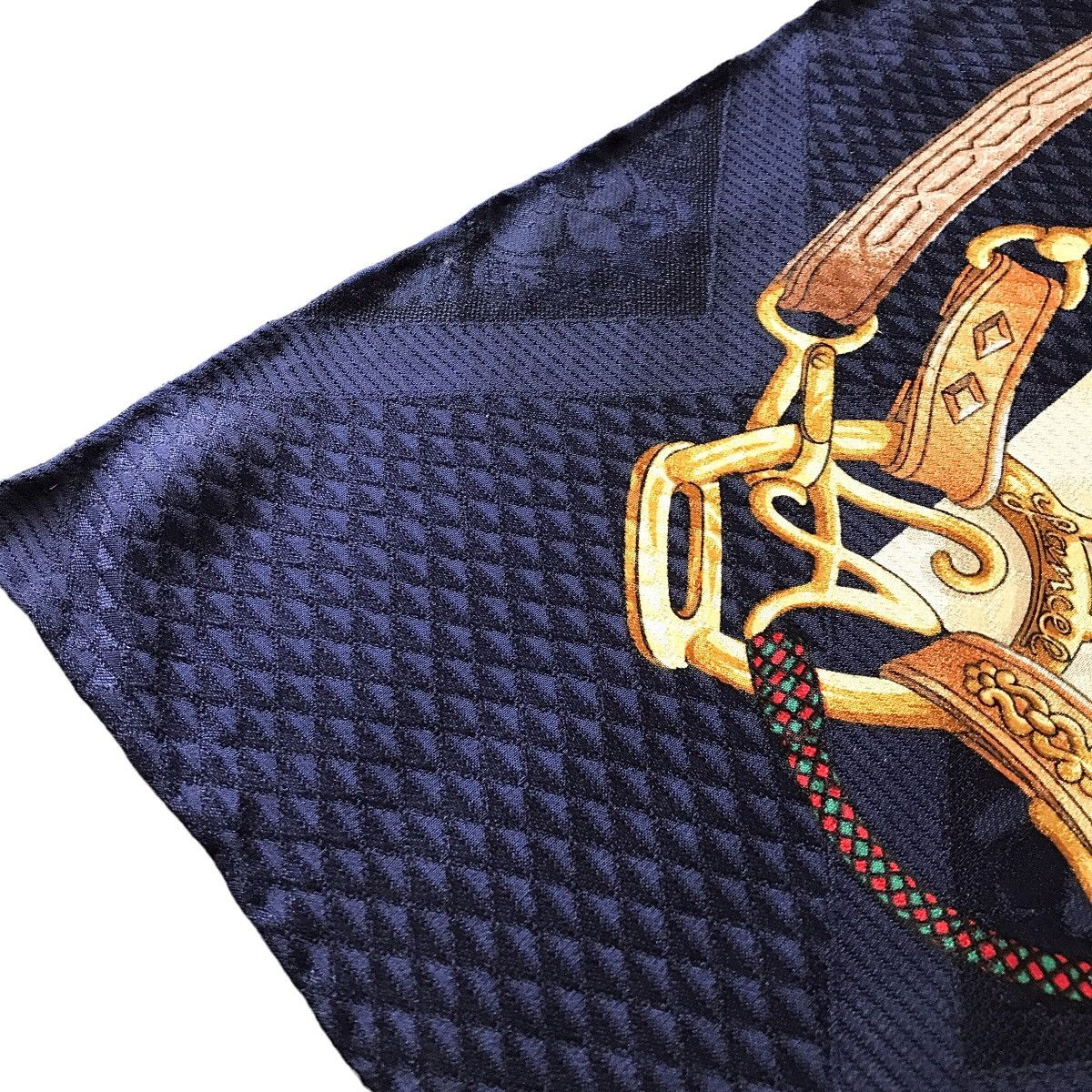 Designer × Lancel Lancel Paris Authentic Vintage Saddle Silk Scarf Size ONE SIZE - 3 Thumbnail