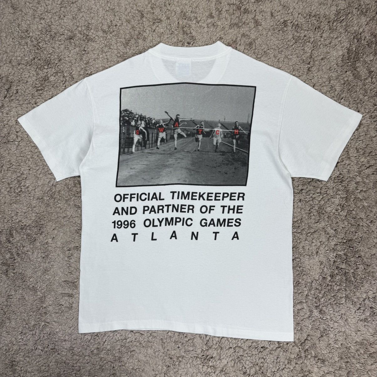 Swatch Vintage Swatch 1996 Atlanta Olympics T-shirt Size US L / EU 52-54 / 3 - 1 Thumbnail