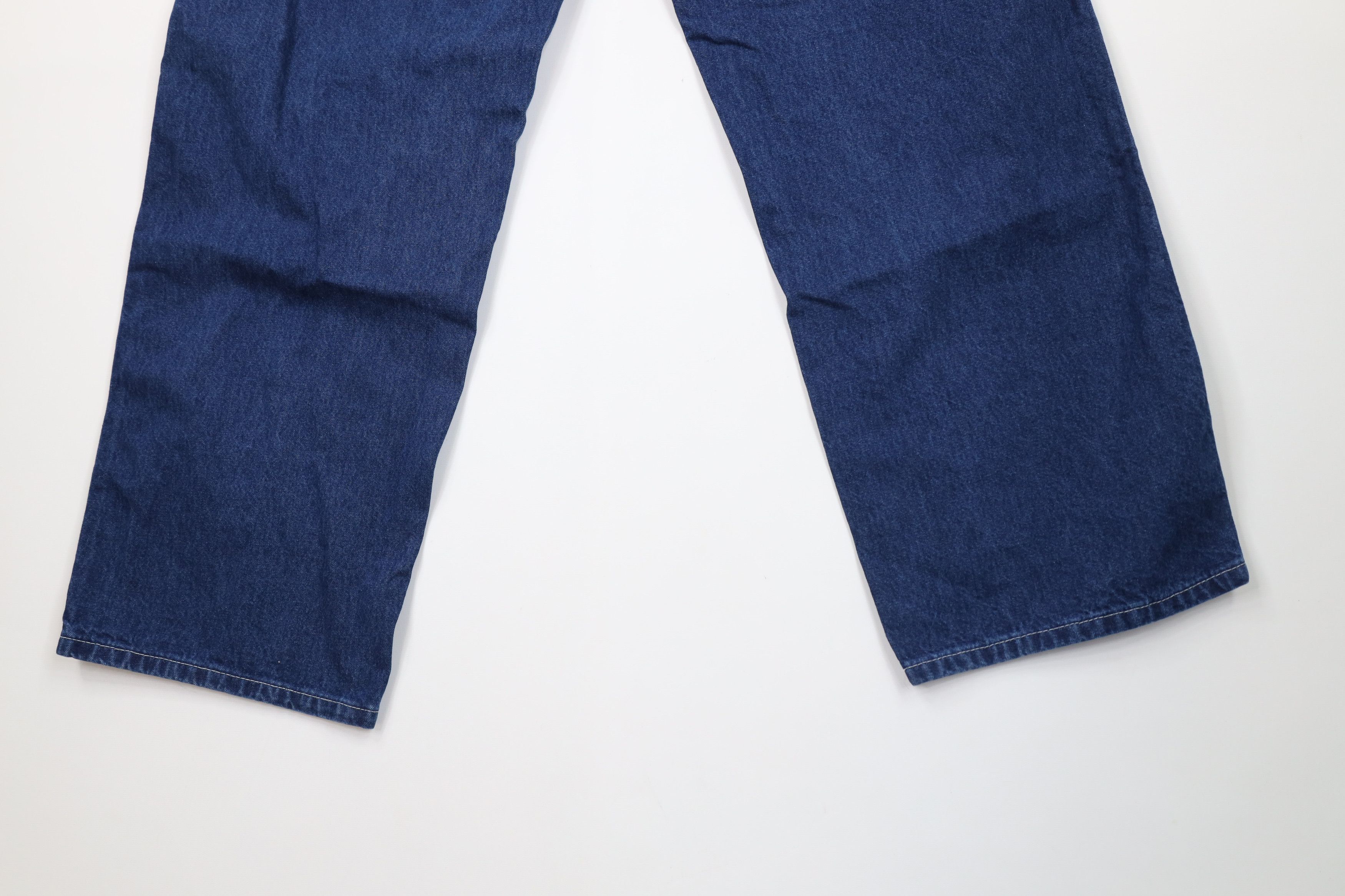 Carhartt Vintage Y2K Carhartt Spell Out Wide Leg Dungaree Jeans Blue Size US 38 / EU 54 - 10 Thumbnail