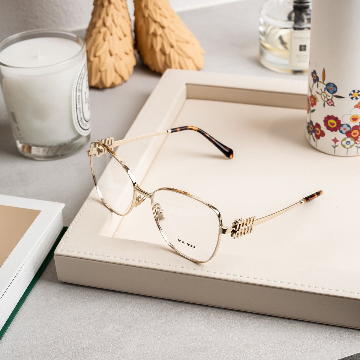 Miu Miu MIU MIU 0MU 50XV ZVN1O1 GLASSES Size ONE SIZE - 1 Thumbnail