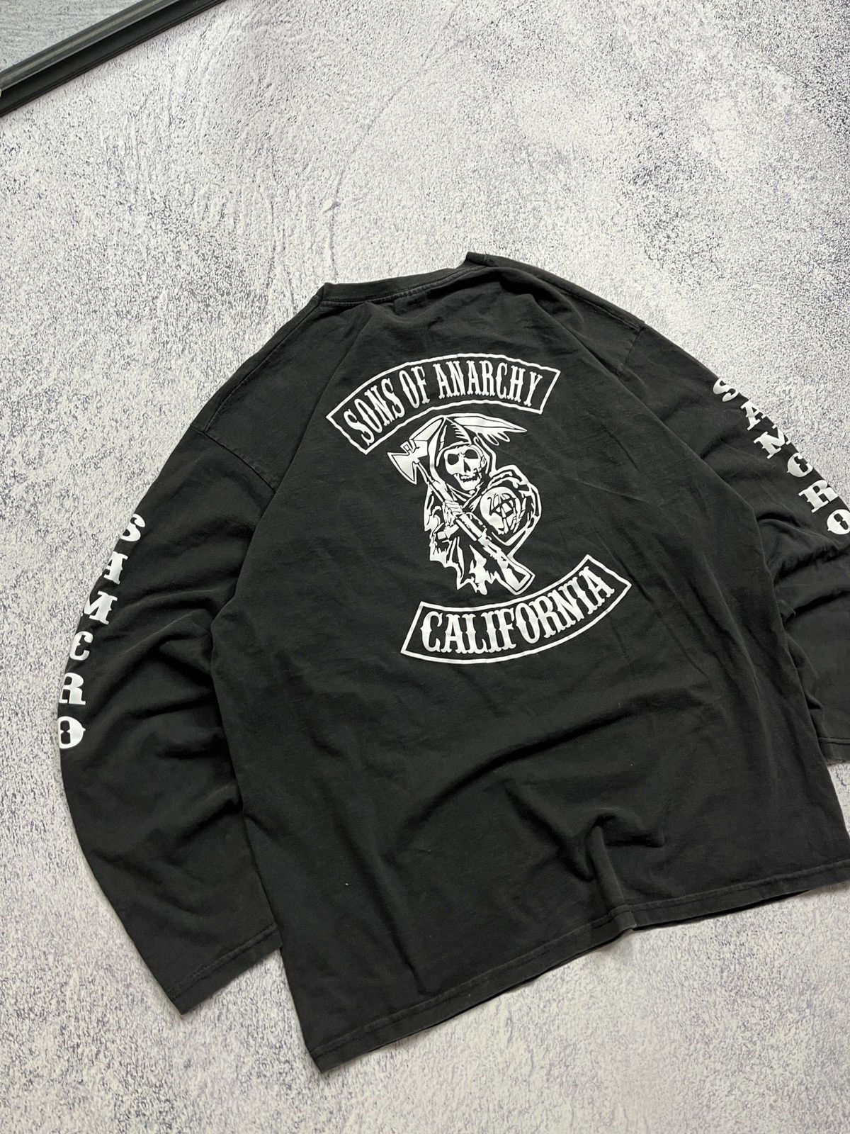 Band Tees × Vintage Vintage Sons Of Anarchy California Longsleeve T-Shirt Y2k Size US XL / EU 56 / 4 - 3 Thumbnail