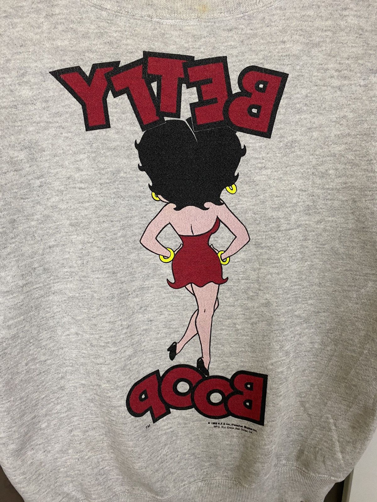 Cartoon Network × Vintage Vintage 80s Betty Boop Sweatshirt Size US S / EU 44-46 / 1 - 6 Thumbnail