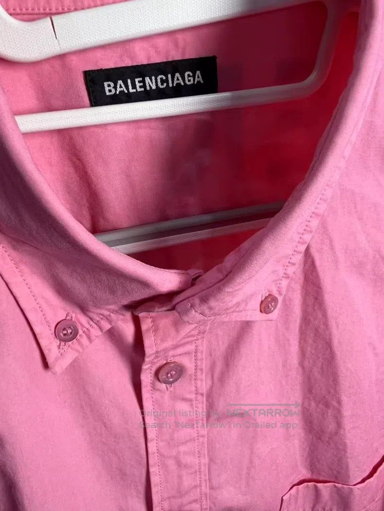 Balenciaga Balenciaga size 41 Back Logo Pink Shirt Size US M / EU 48-50 / 2 - 3 Thumbnail