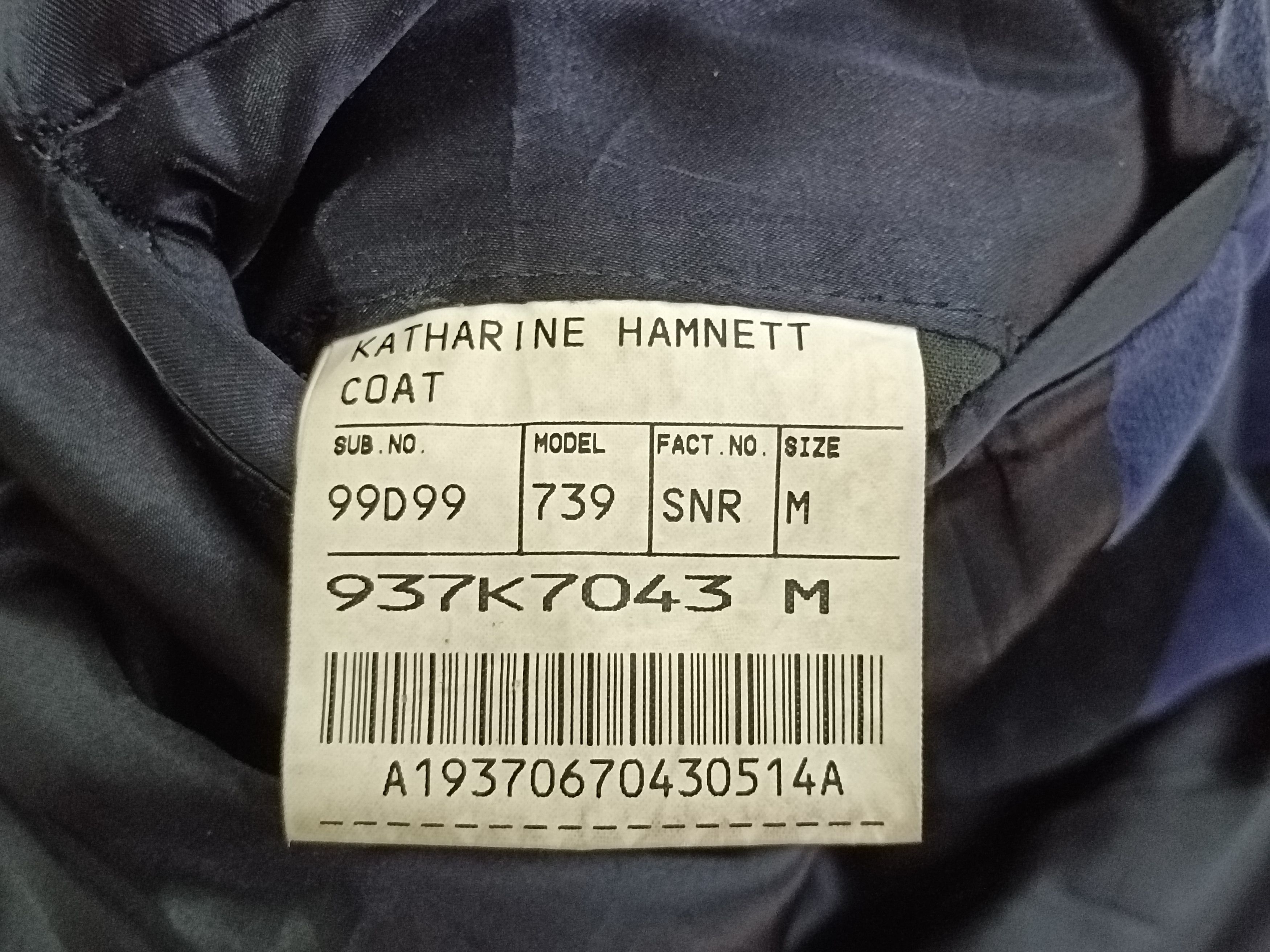 Katharine Hamnett London Vintage Katharine Hamnett London Trench Coat Jacket Size US M / EU 48-50 / 2 - 7 Thumbnail
