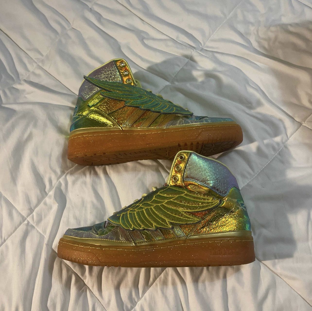 image of Adidas Jeremy Scott Foil Wings Shoes, Men's (Size 11)
