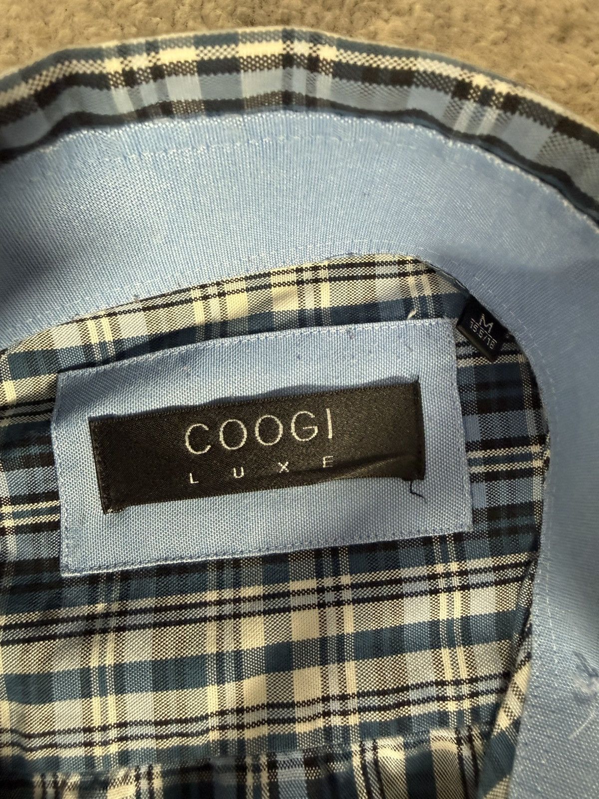 Coogi Vintage Coogi Checkered Embroidered Button Up Shirt Size US M / EU 48-50 / 2 - 3 Thumbnail