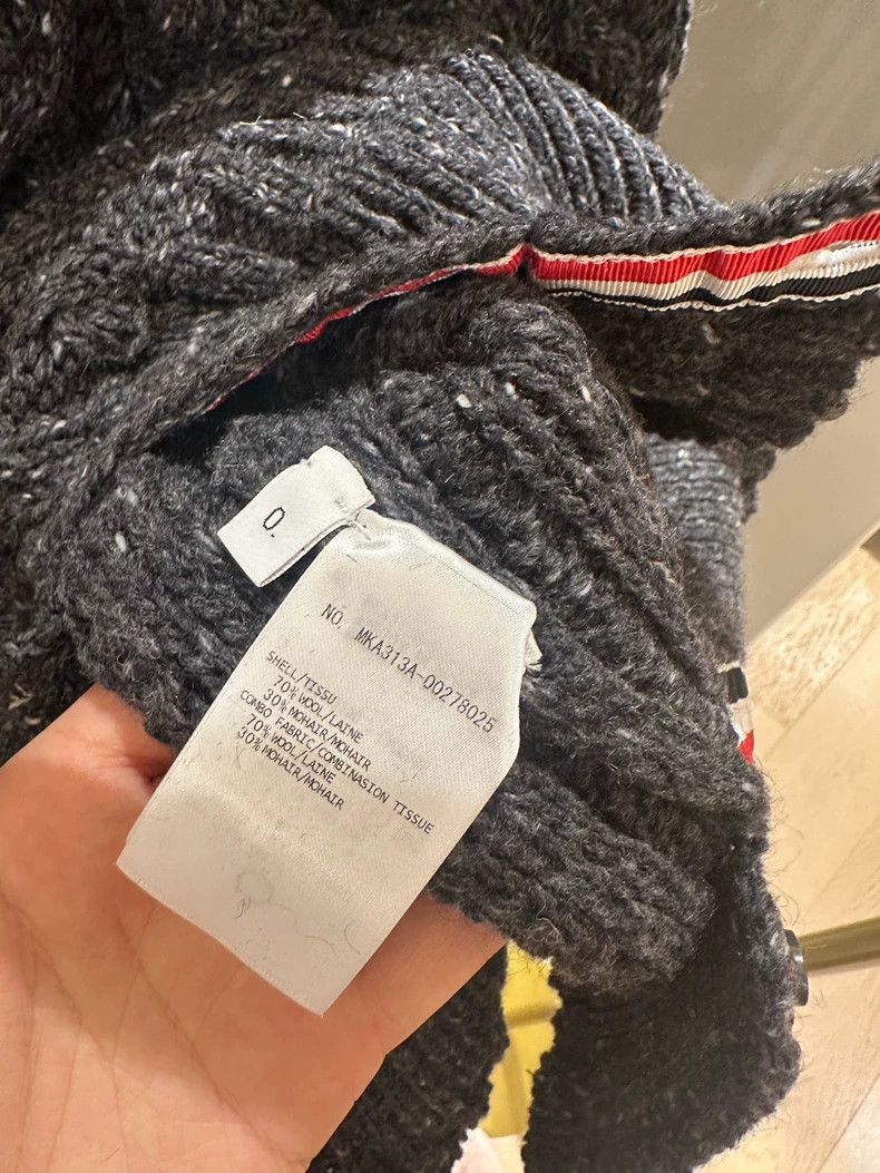 Thom Browne Thom Browne Black and grey knit wool sweater Size US XS / EU 42 / 0 - 6 Thumbnail