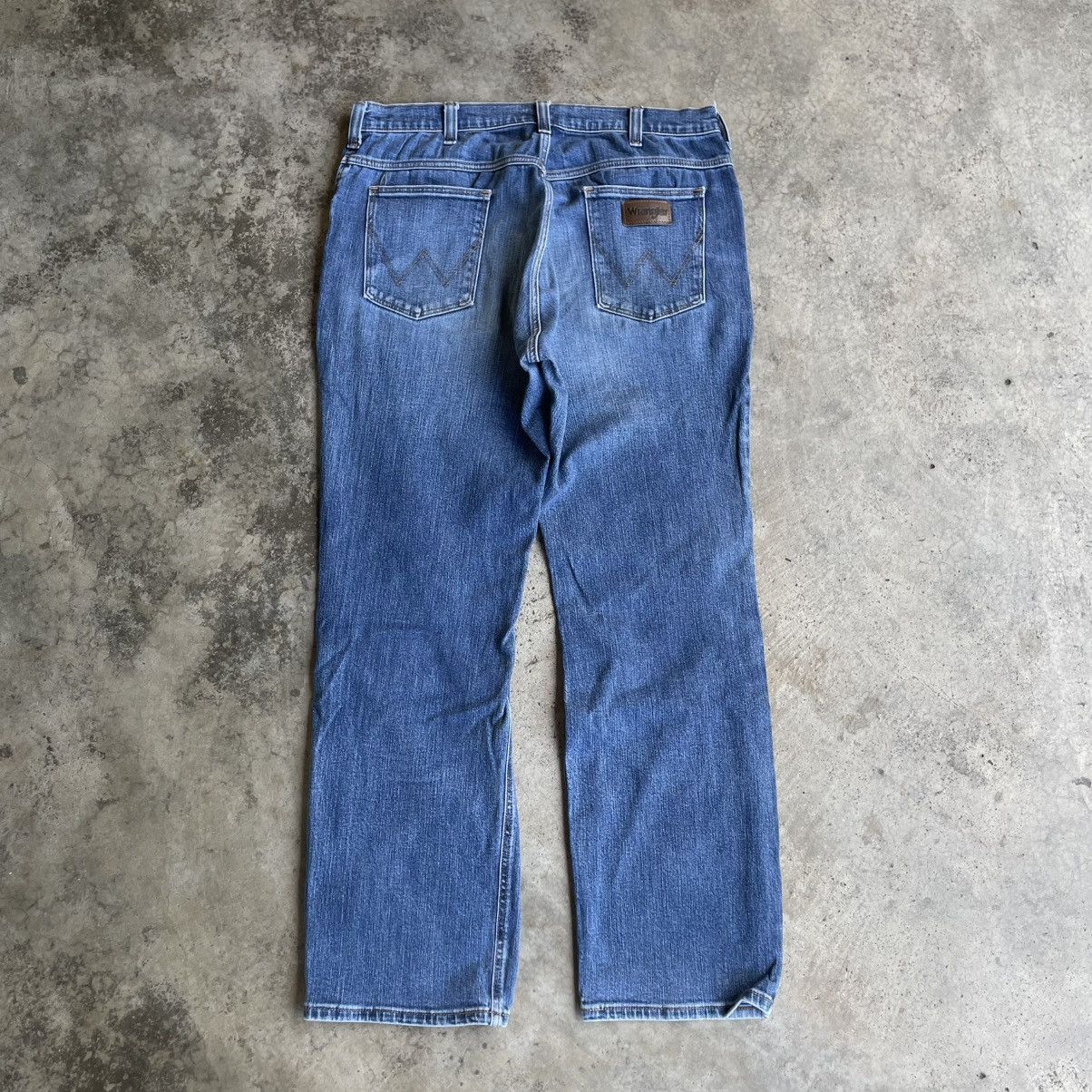 Wrangler 🔥Vintage Wrangler WM3904 Stoned Washed Distress Jeans Size US 35 - 4 Thumbnail