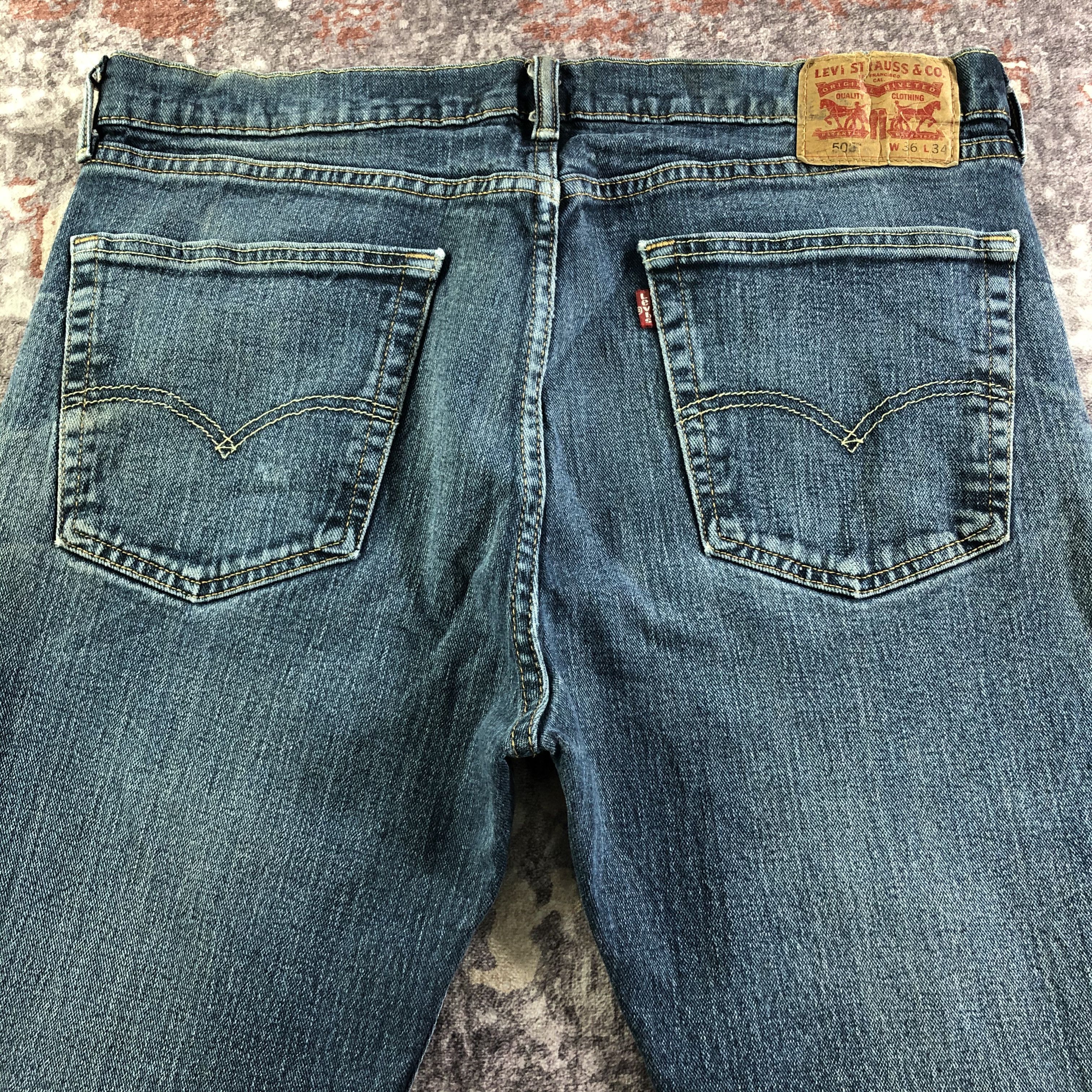 Levi's × Vintage Vintage Blue Wash Levis 505 Jeans-JM3487 Size US 37 - 5 Thumbnail