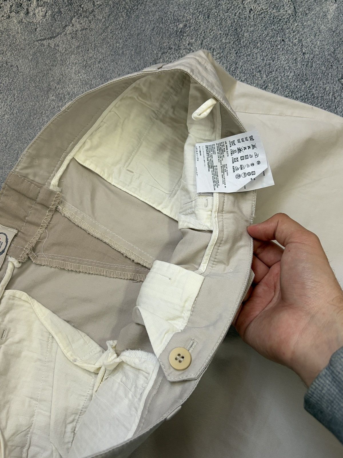 Prada PRADA Milano Beige Cotton Chino Designer Trousers IT 46 Size 32" / US 10 / IT 46 - 10 Thumbnail
