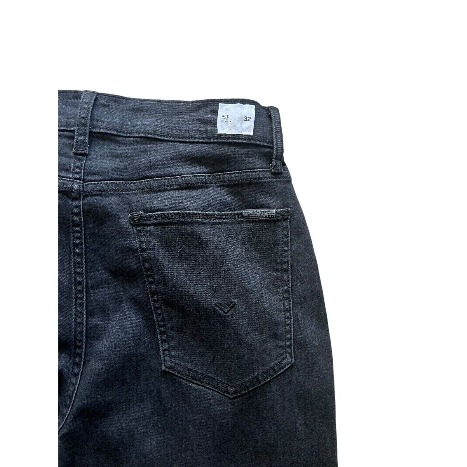 Hudson Hudson Jeans Ace Skinny Mens Denim Black $175 Size 32/32 Size US 32 / EU 48 - 4 Thumbnail