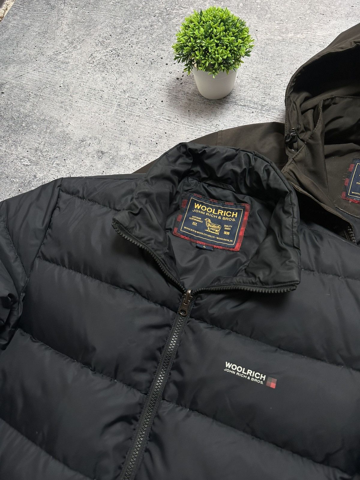 Woolrich Woolen Mills Woolrich 2 In 1 Down Puffer Rain USA 700 Y2K Parka Jacket Size US L / EU 52-54 / 3 - 4 Thumbnail