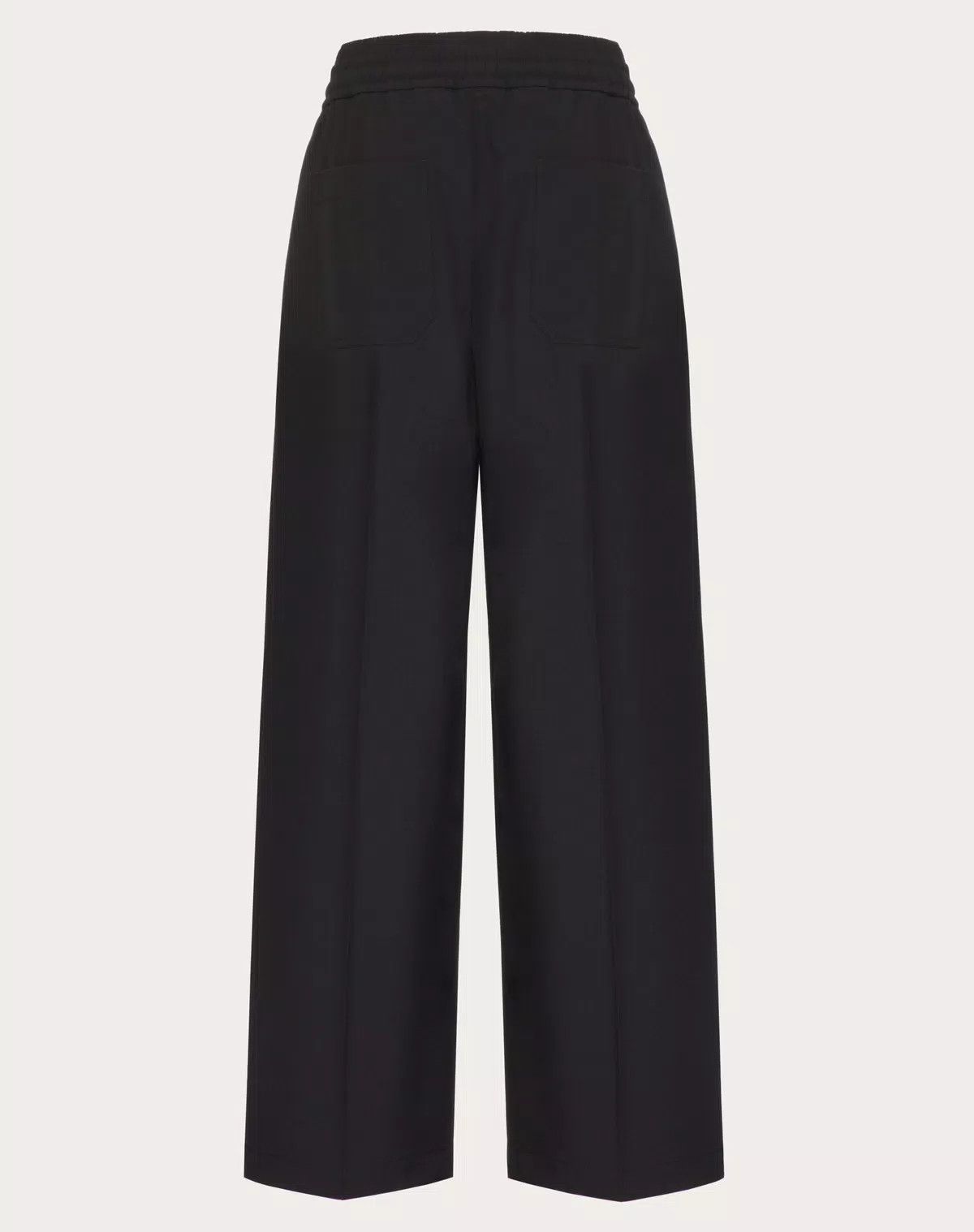 Valentino oc11z0725 Light Wool Trousers in Black Size US 32 / EU 48 - 2 Thumbnail