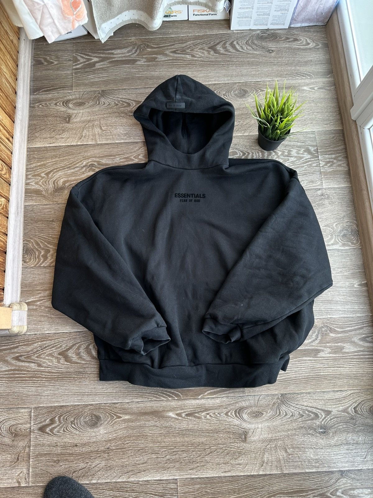 Essentials 🔥 Essentials Fear of God Oversized Hoodie Sweatshirt Logo Size US XXL / EU 58 / 5 - 1 Thumbnail