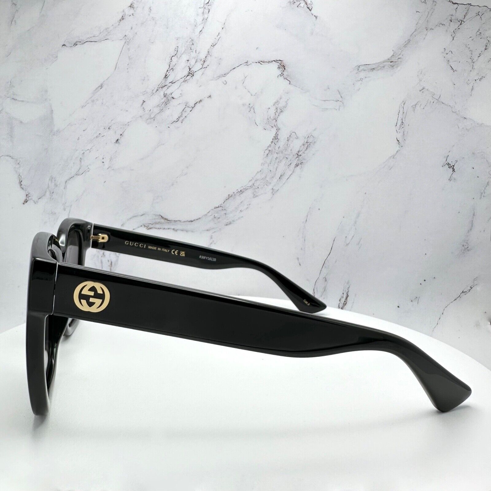 Gucci New Gucci Sunglasses Black Square Size ONE SIZE - 7 Thumbnail
