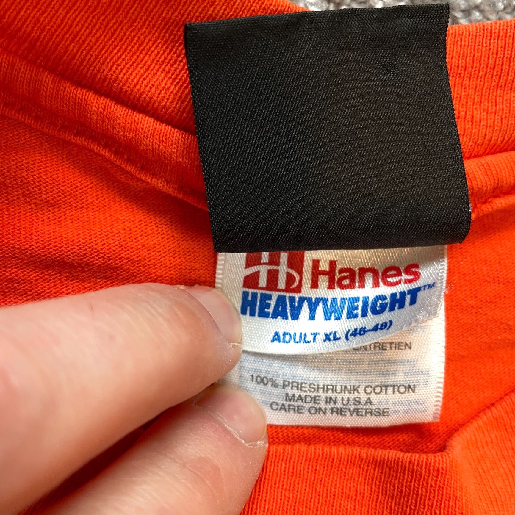 Harley Davidson Harley-Davidson Shirt Adult XL 46-48 Orange Crew Neck Tee Men Biker Hanes Beefy-T Size US XL / EU 56 / 4 - 4 Thumbnail
