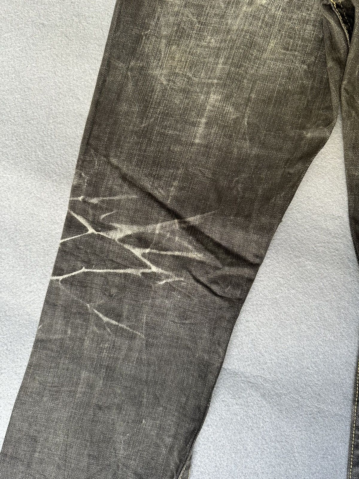 Japanese Brand FLARE Slim Ozz Pinball Distressed Denim Size US 30 / EU 46 - 14 Thumbnail