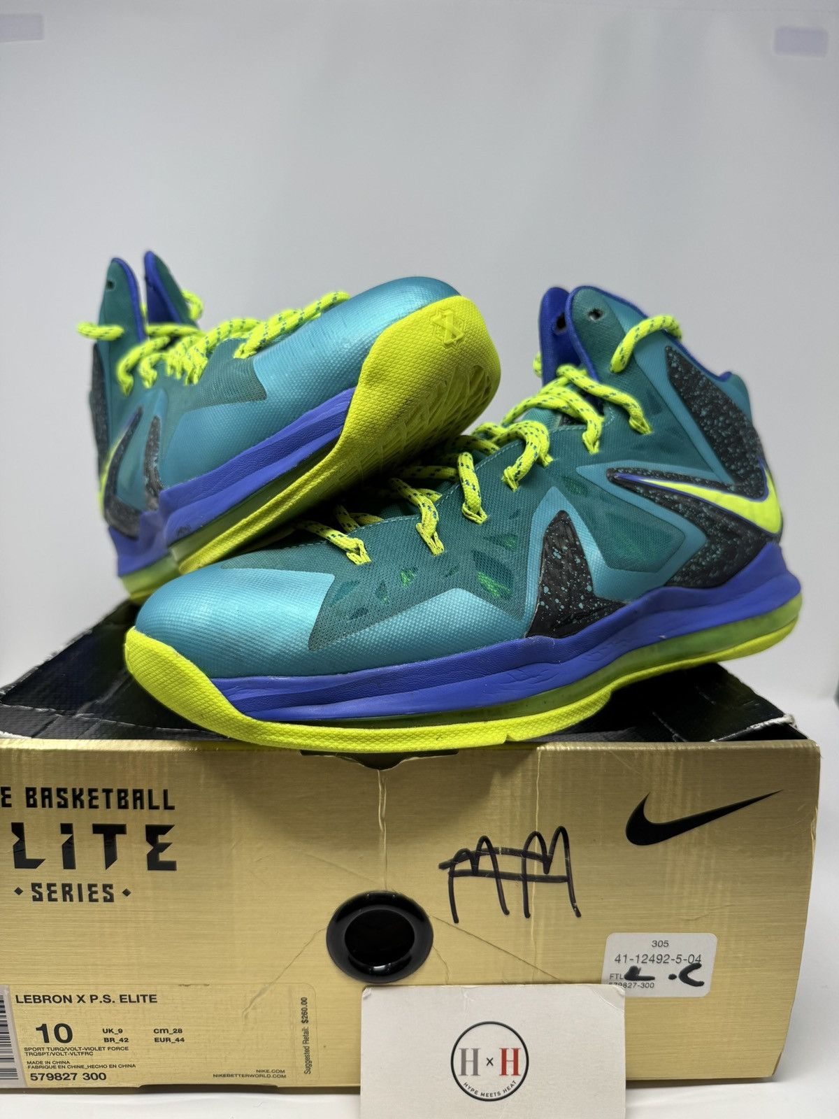 Nike Nike Lebron 10 Ps Elite Sport Turquoise Size US 10 / EU 43 - 1 Thumbnail