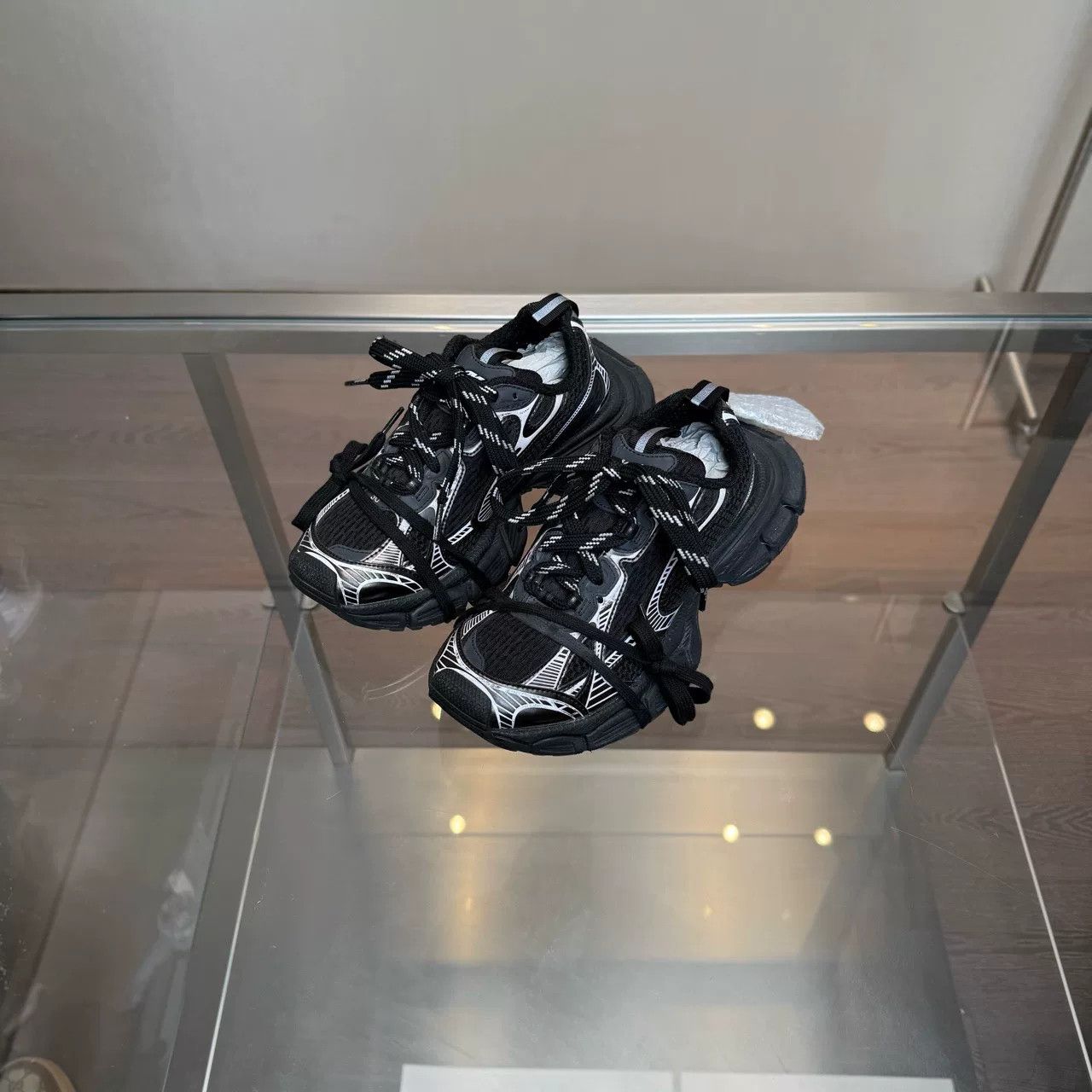 Balenciaga Balenciaga 3XL Black White Dad Shoes Size US 5 / IT 35 - 1 Thumbnail