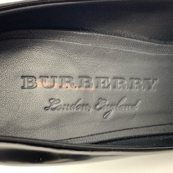 Burberry BURBERRY Flanagan Pointed Toe Pump in Black Leather Size US 7.5 / IT 37.5 - 13 Thumbnail