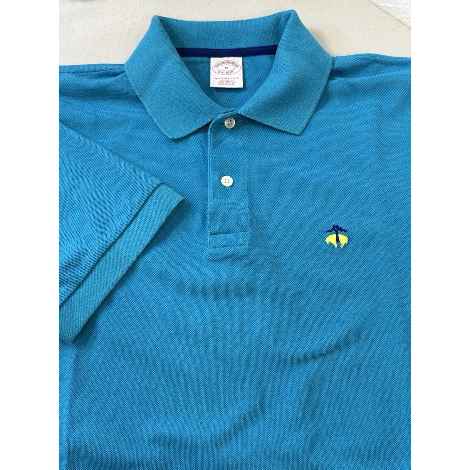 Brooks Brothers Brooks Brothers Polo Shirt Men's Medium Green Performance Size US M / EU 48-50 / 2 - 1 Thumbnail