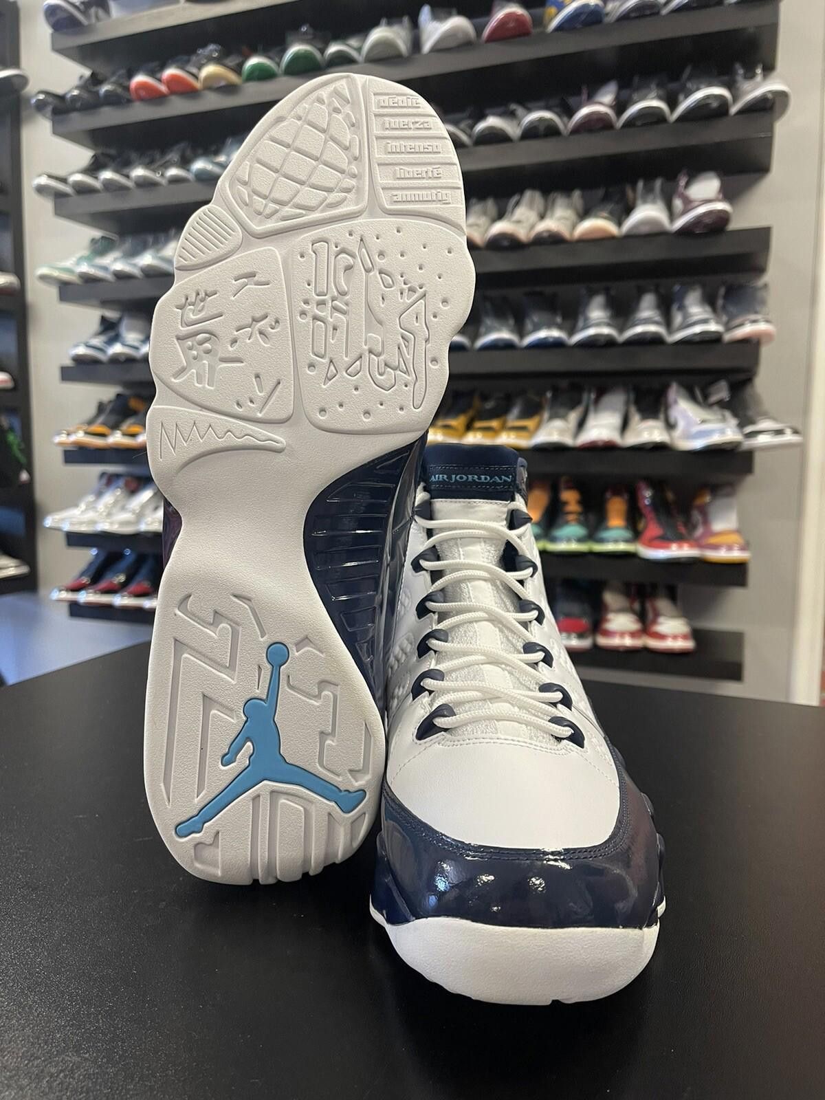 Jordan Brand Size 14 - Air Jordan Retro 9 Pearl Blue, UNC 2019 302370-145 Size US 14 / EU 47 - 8 Thumbnail