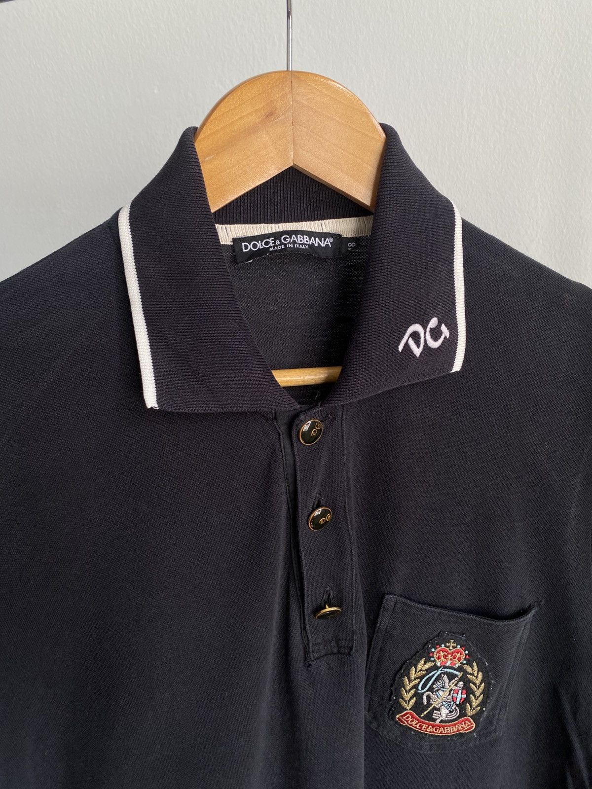 Dolce & Gabbana Vintage FADED Dolce & Gabbana Polo Shirt 🔥 Size US M / EU 48-50 / 2 - 10 Thumbnail