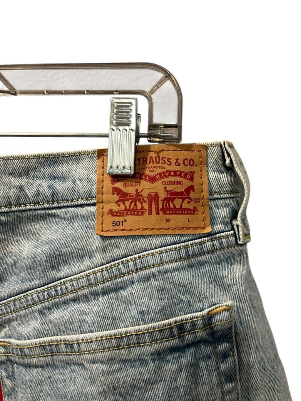 Levi's Levi Strauss 501 Denim Jean Shorts Size 34 Button Fly Blue Size 34" / US 12 / IT 48 - 8 Thumbnail