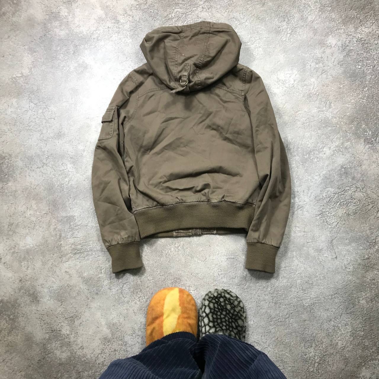 Vintage Vintage Y2K Khaki Bomber Jacket Streetwear Gorpcore Slim M Size M / US 6-8 / IT 42-44 - 6 Thumbnail