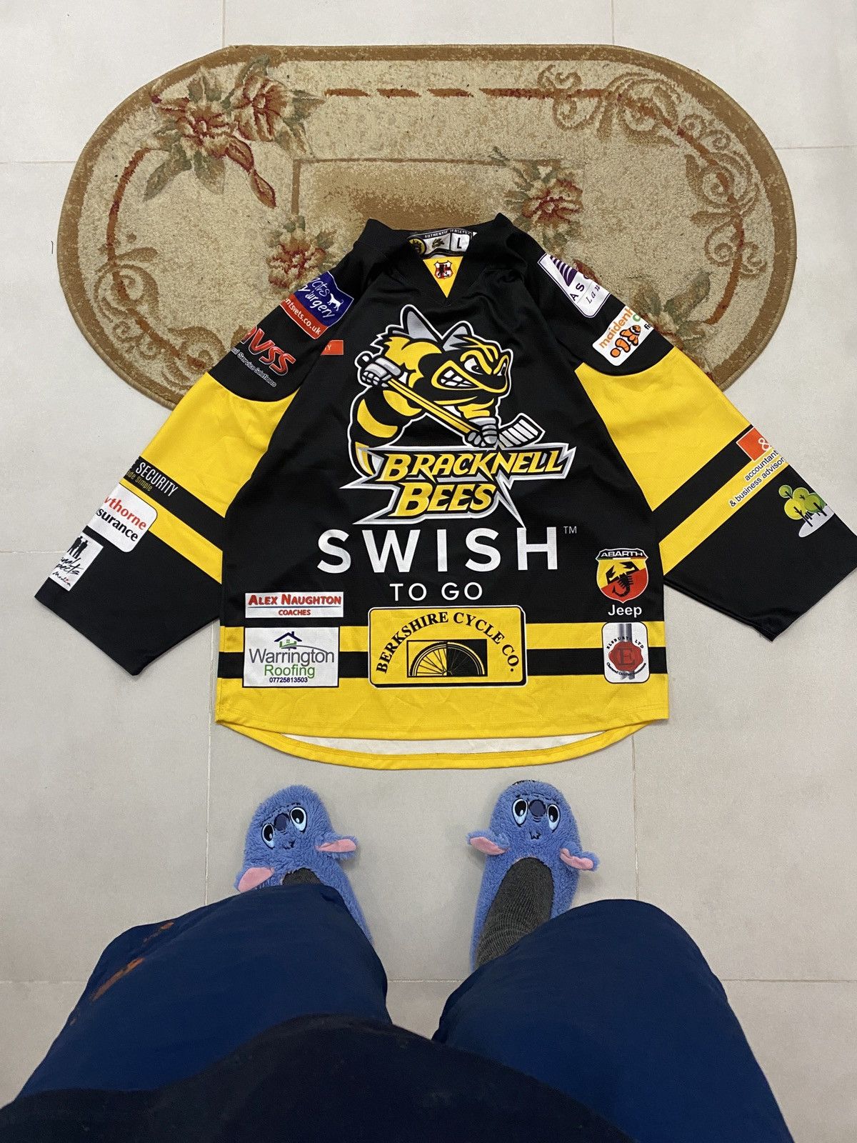 Other Bracknell Bees Jersey!RARE!team jersey53 Size US L / EU 52-54 / 3 - 4 Thumbnail