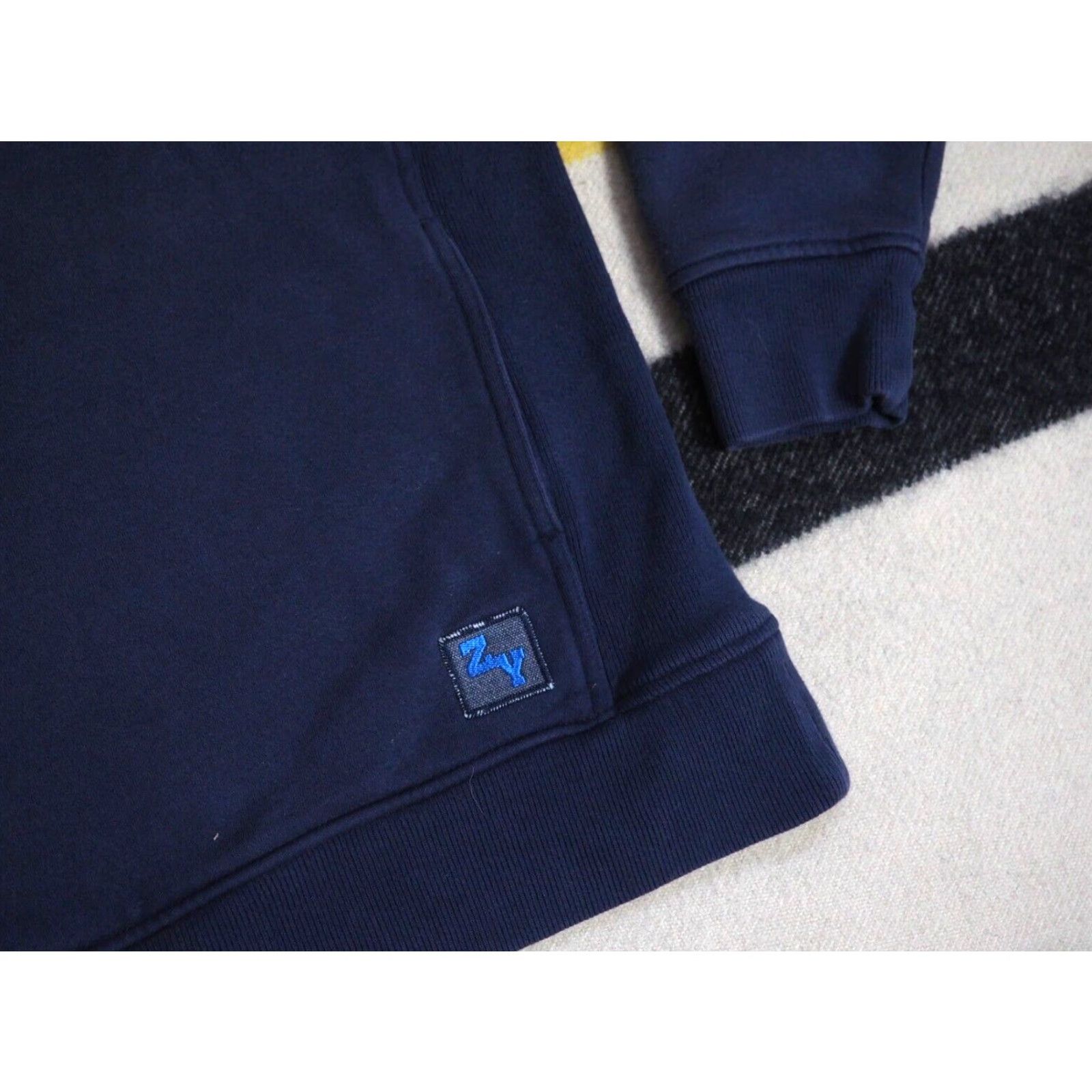 Zoo York VINTAGE Zoo York Pullover Sweatshirt XL Navy Blue Logo Faded ZOO YORK Logo Sweatshirt Men Regular Pockets 24" Pit to Pit 25.5" Length Size US XL / EU 56 / 4 - 4 Thumbnail