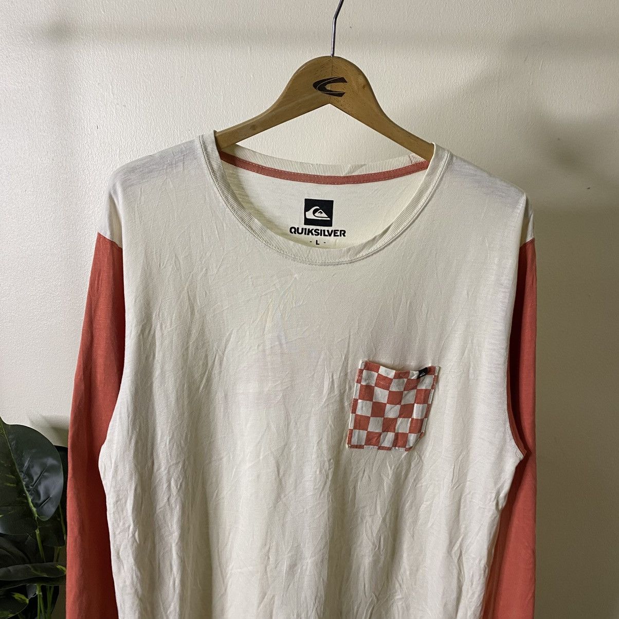 Quiksilver Y2K Quiksilver Big Back Logo 3Qr Raglan T Shirt Surf Style Size US L / EU 52-54 / 3 - 7 Thumbnail