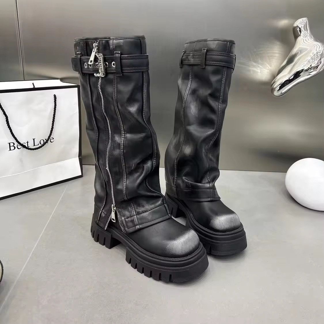 Other Streetwear Retro Vintage Punk Casual Boots Size US 8.5 / IT 38.5 - 2 Thumbnail