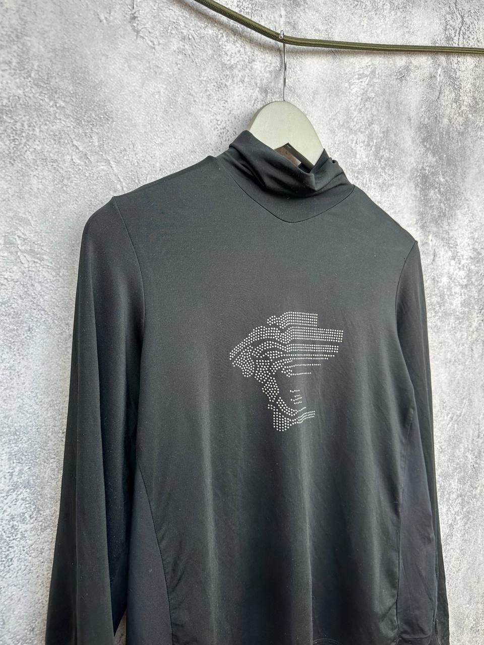 Versace Versace Sport Vintage Turtleneck Top with Rhinestone Medusa Size S / US 4 / IT 40 - 3 Thumbnail