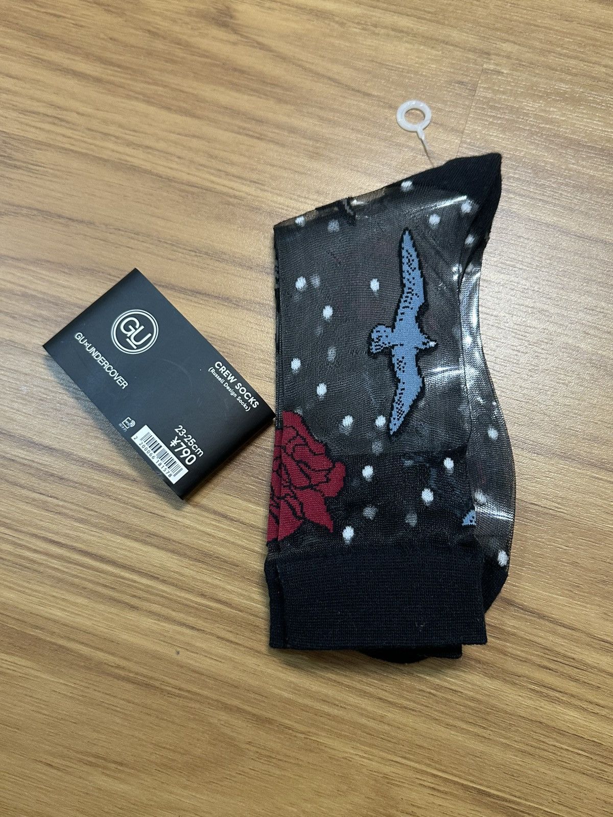Undercover Undercover x Gu Limited Rose Black Mesh Socks Size ONE SIZE - 5 Thumbnail