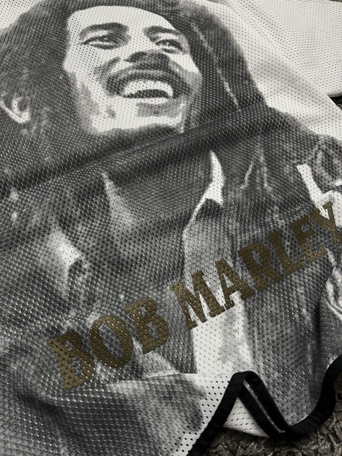 Bob Marley Vintage Bob Marley "Legend" All-Over Print Mesh Jersey Shirt Size US L / EU 52-54 / 3 - 3 Thumbnail