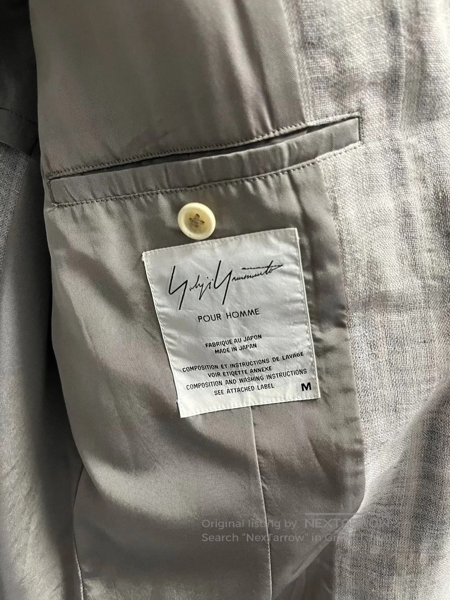Yohji Yamamoto Yohji Yamamoto Striped Linen Blazer. Size US M / EU 48-50 / 2 - 5 Thumbnail