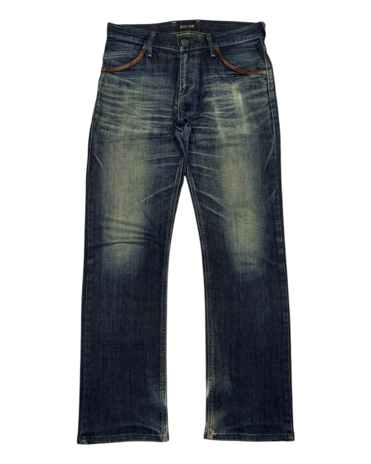 Kapital EDWIN BLUE TRIP RUSTY TOKYO FLARE DISTRESS DENIM JEANS Size US 32 / EU 48 - 7 Thumbnail