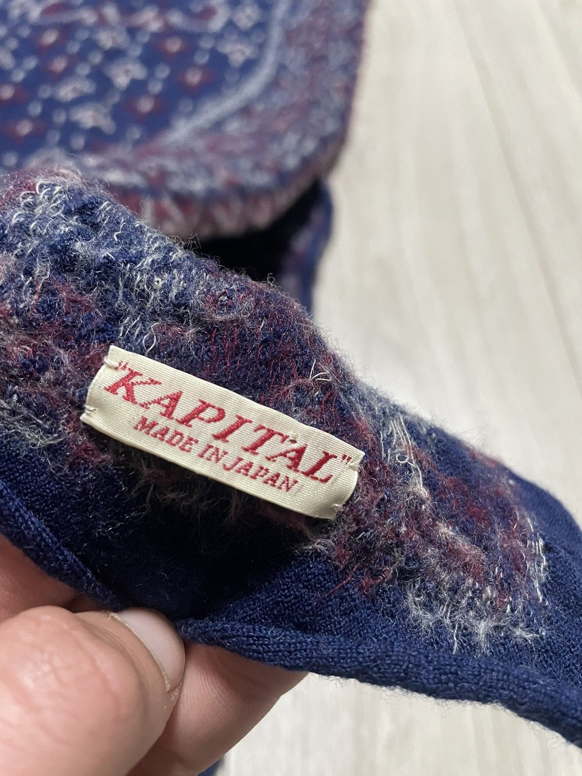 Kapital Archive Kapital Fulling Wool HAPPY Scarf Big Mama Size ONE SIZE - 15 Thumbnail