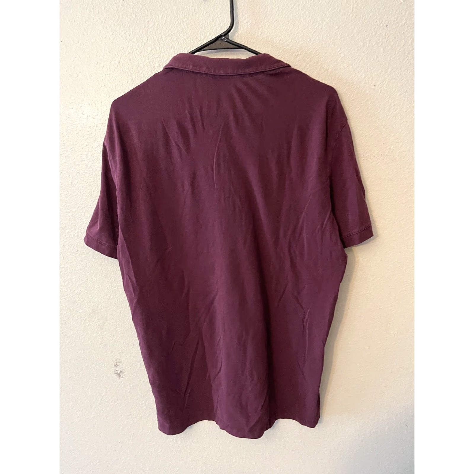 H&M VINTAGE H&M Men’s Polo Shirt Short Sleeve Collared Maroon Size L Casual Men's Clothing Size US L / EU 52-54 / 3 - 3 Thumbnail