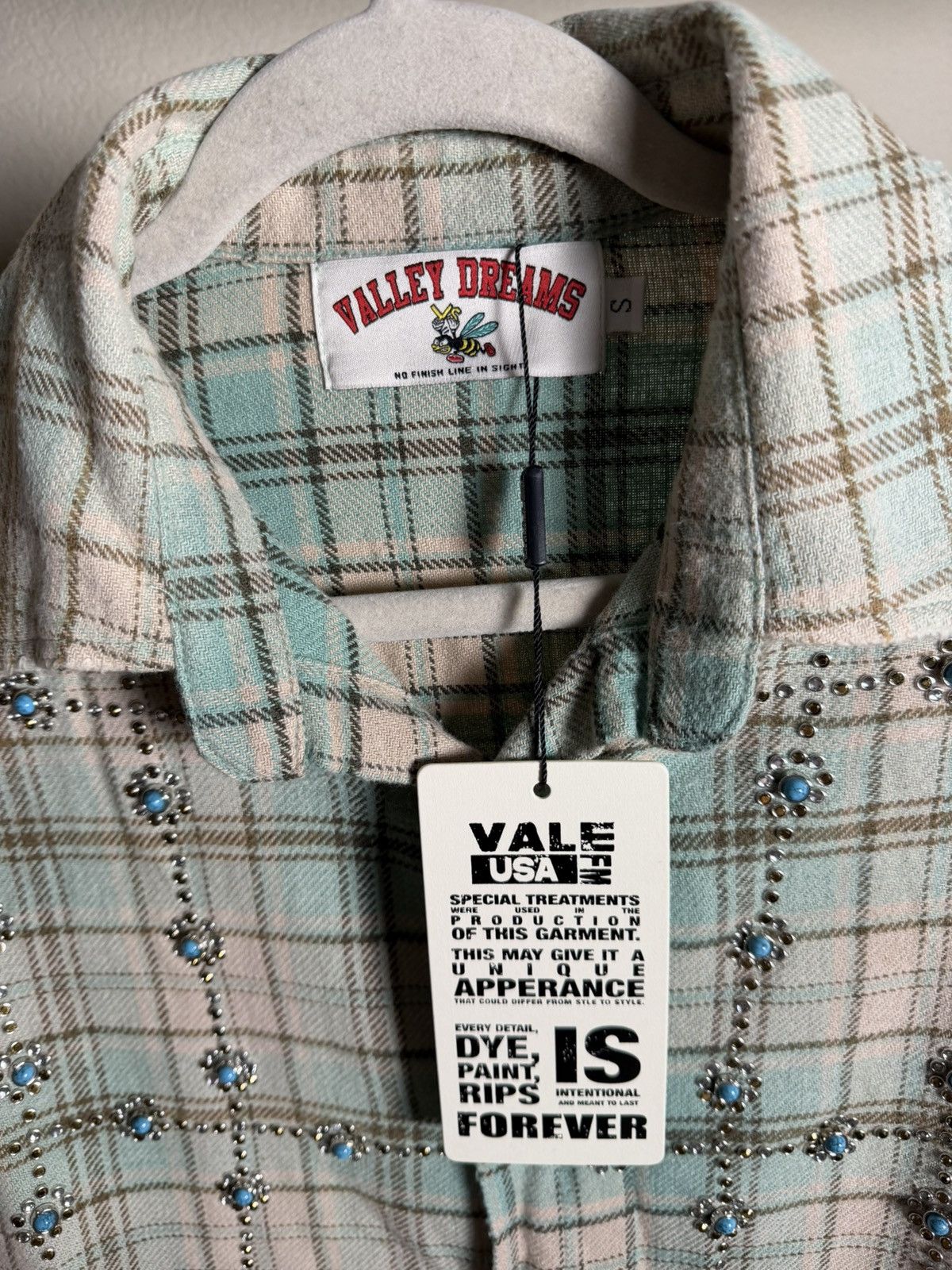 Vale Vale Forever Little Gems Flannel 'Green' Size US S / EU 44-46 / 1 - 4 Thumbnail