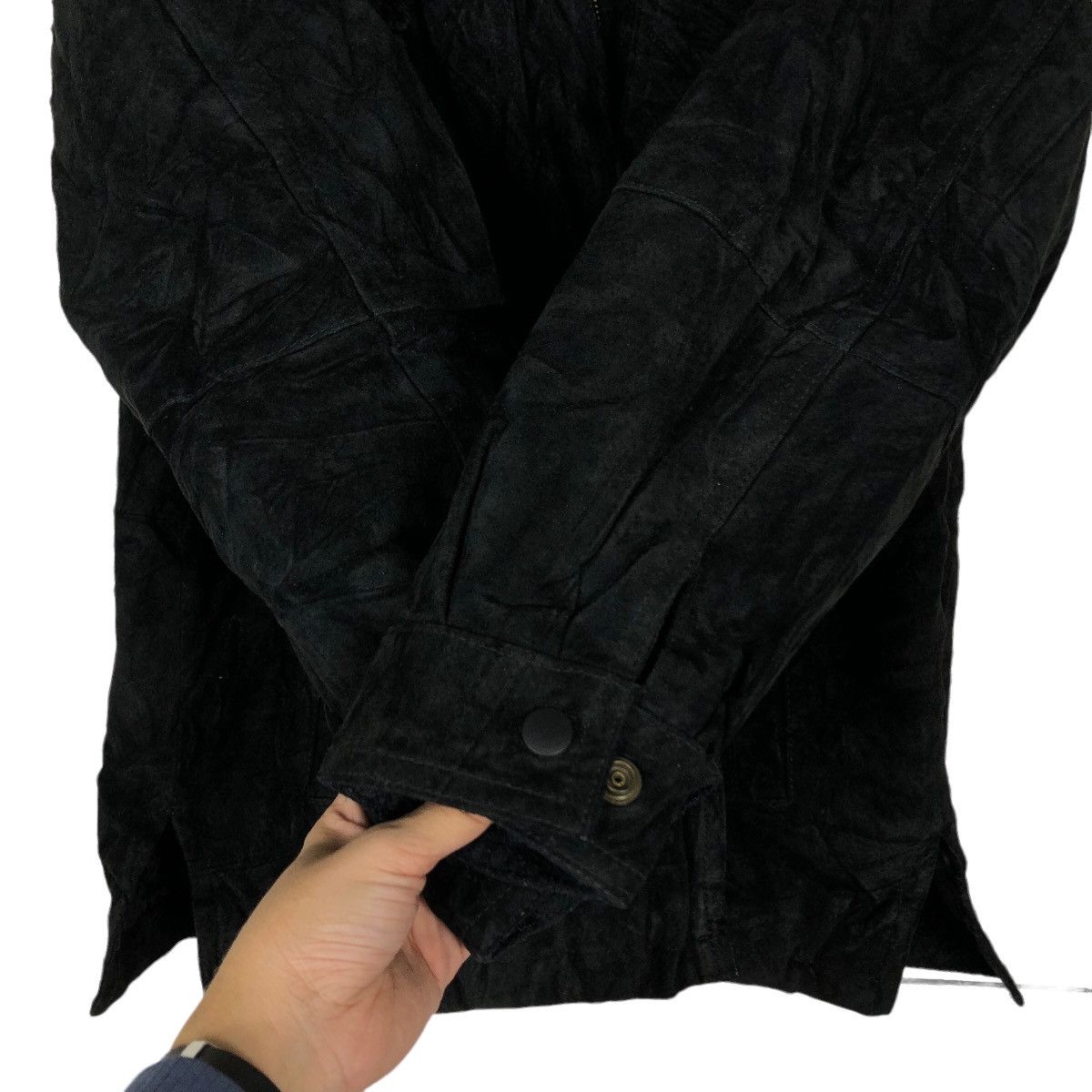 Japanese Brand 🔥Vtg Biker Leather Jacket Seahop Pour Homme Issey Miyake Size US M / EU 48-50 / 2 - 13 Thumbnail
